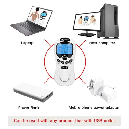 Digital Therapy Handheld Massager, Electric Tens Unit Device