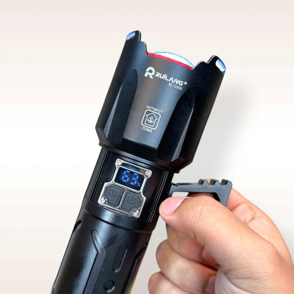 Ruilang Multi-Functional 1.2 KM Range LED Flashlight Torch