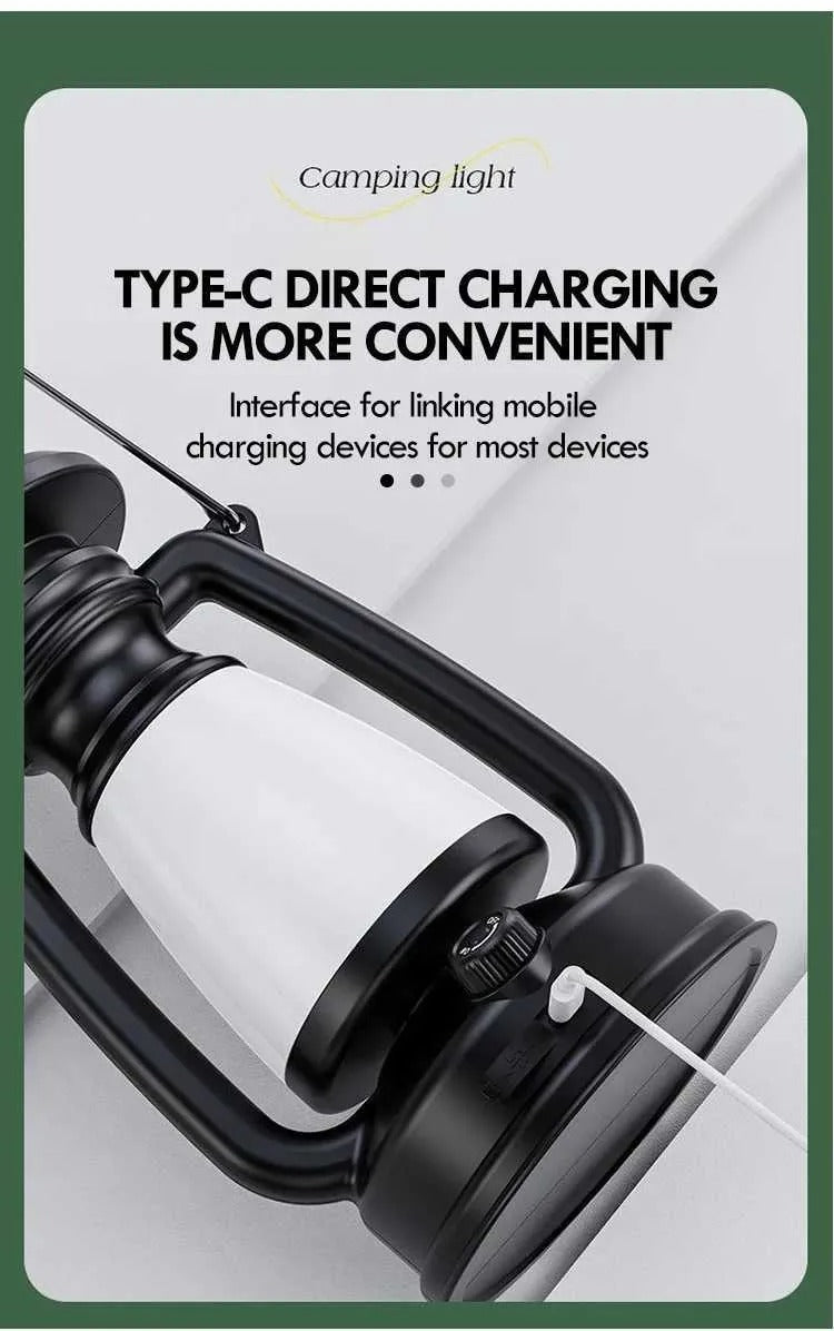 Rechargeable LED Desk Lamp- Outdoor Camping Lantern