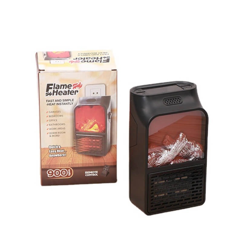 Mini Electric Remote Control Flame Heater - 1000 Watt