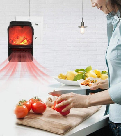 Mini Electric Remote Control Flame Heater - 1000 Watt