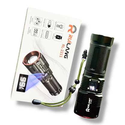 Rechargeable Powerful Multi-Functional Torch- 1.5 Km