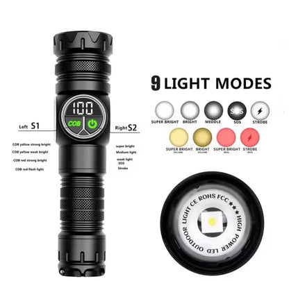 Ruilang TG+COB Multi-functional Flashlight- 1 KM RANGE