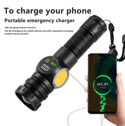 Ruilang TG+COB Multi-functional Flashlight- 1 KM RANGE