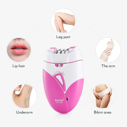 Kemei Rechargeable Painless Ladies Hair Removal SaQiBuy