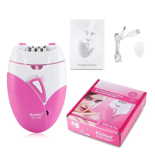 Kemei Rechargeable Painless Ladies Hair Removal SaQiBuy