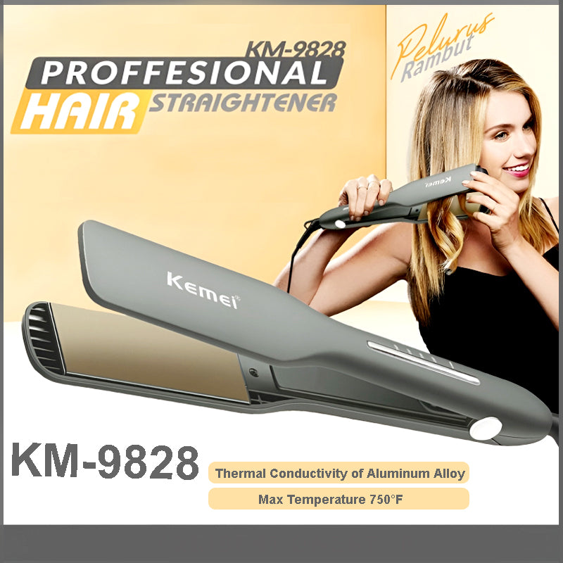 Kemei Hair Straightener- Max Heat 750°F