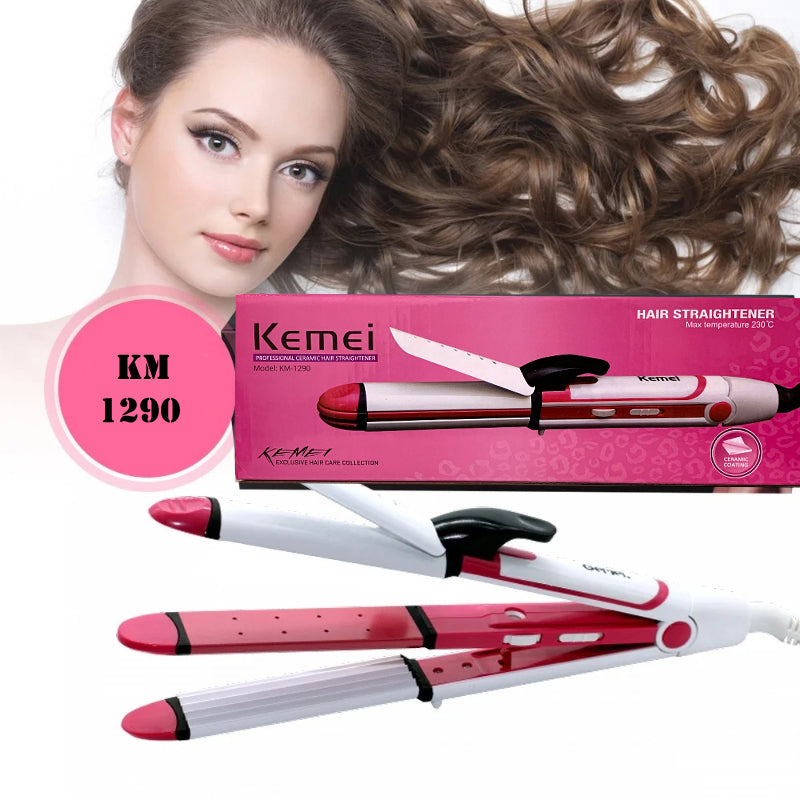 Kemei Multi-Functional Professional Ceramic Hair Straightener